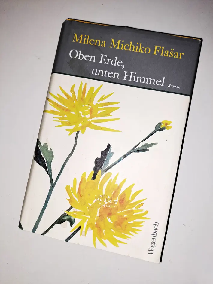 Buchcover "Oben Erde, unten Himmel" von Milena Michiko Flašar – Roman über Kodokushi und Einsamkeit in Japan