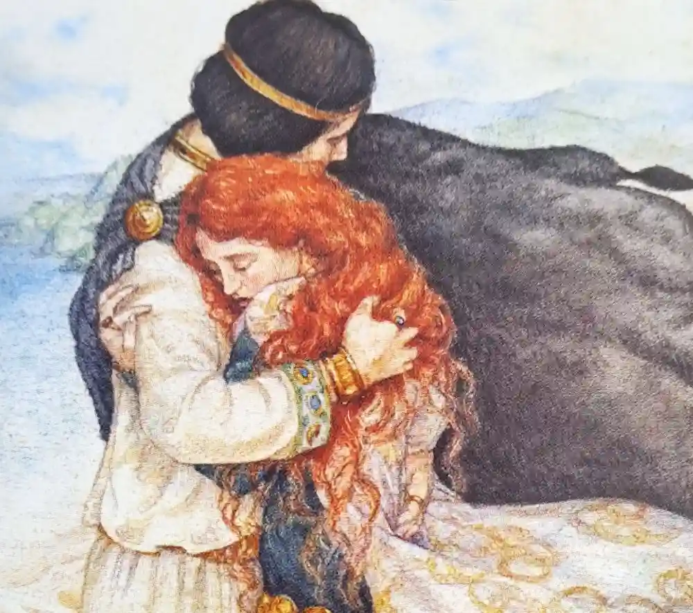 Tristan und Isolde: Kris Waldherr: The Lover’s Path Tarot. Herausgegeben von U.S. Games Systems INC. Stamford 2004. Copyright © 2004, 2013 Kris Waldherr