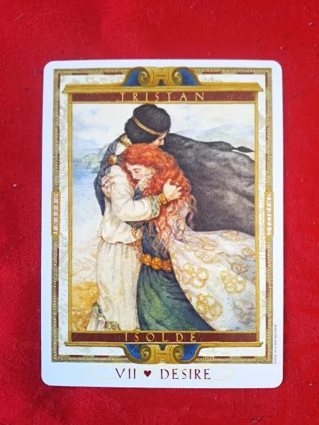 Tristan und Isolde: Kris Waldherr: The Lover’s Path Tarot. Herausgegeben von U.S. Games Systems INC. Stamford 2004. Copyright © 2004, 2013 Kris Waldherr